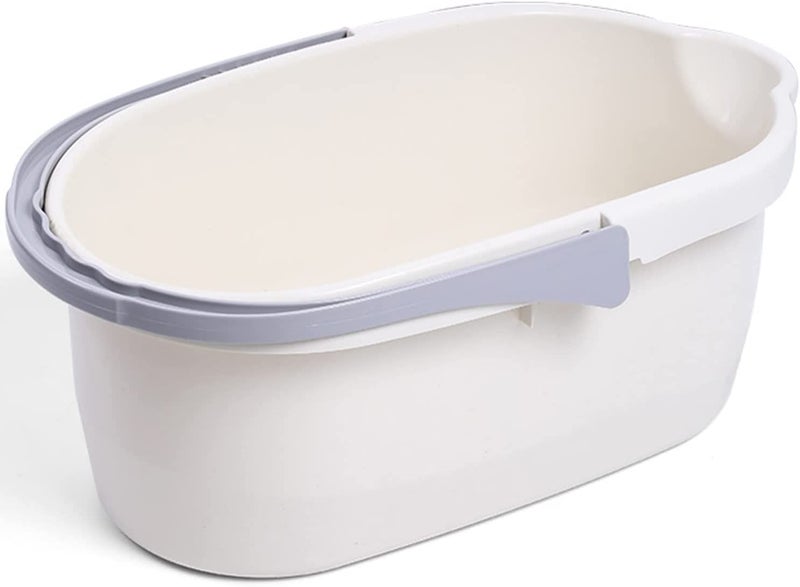 Haundry 45 Gallon Cleaning Bucket Good Grips Household Mop Bucket for Cleaning Supplies Cleaning Caddy Organizer Basket with Handle 171L White